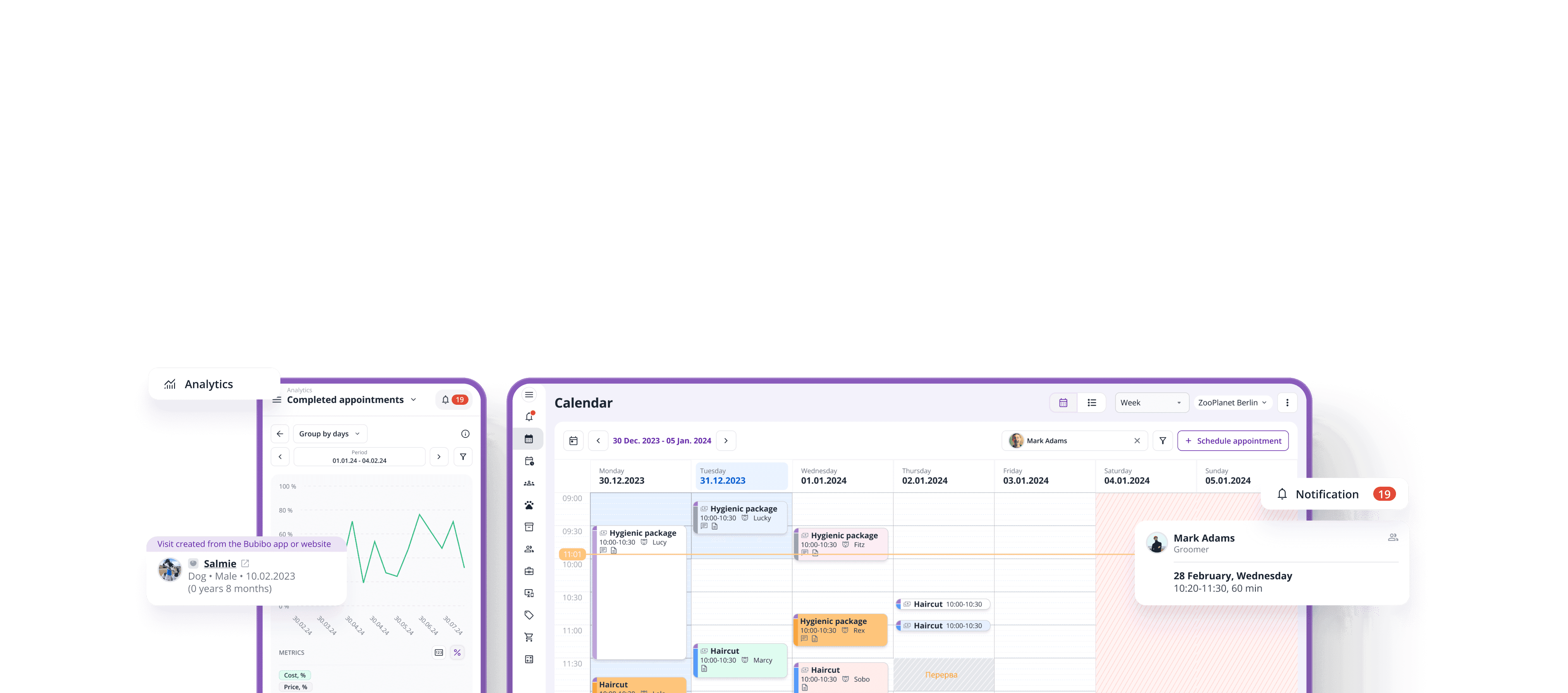 Saas application screenshot